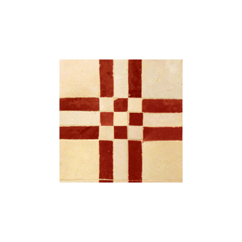 Mosaic House Moroccan tile Bravo 6x6 14-1 Natural, Unglazed, Terracotta White  zellige, mosaic, zellij, field, pattern, glaze, simple, classic 